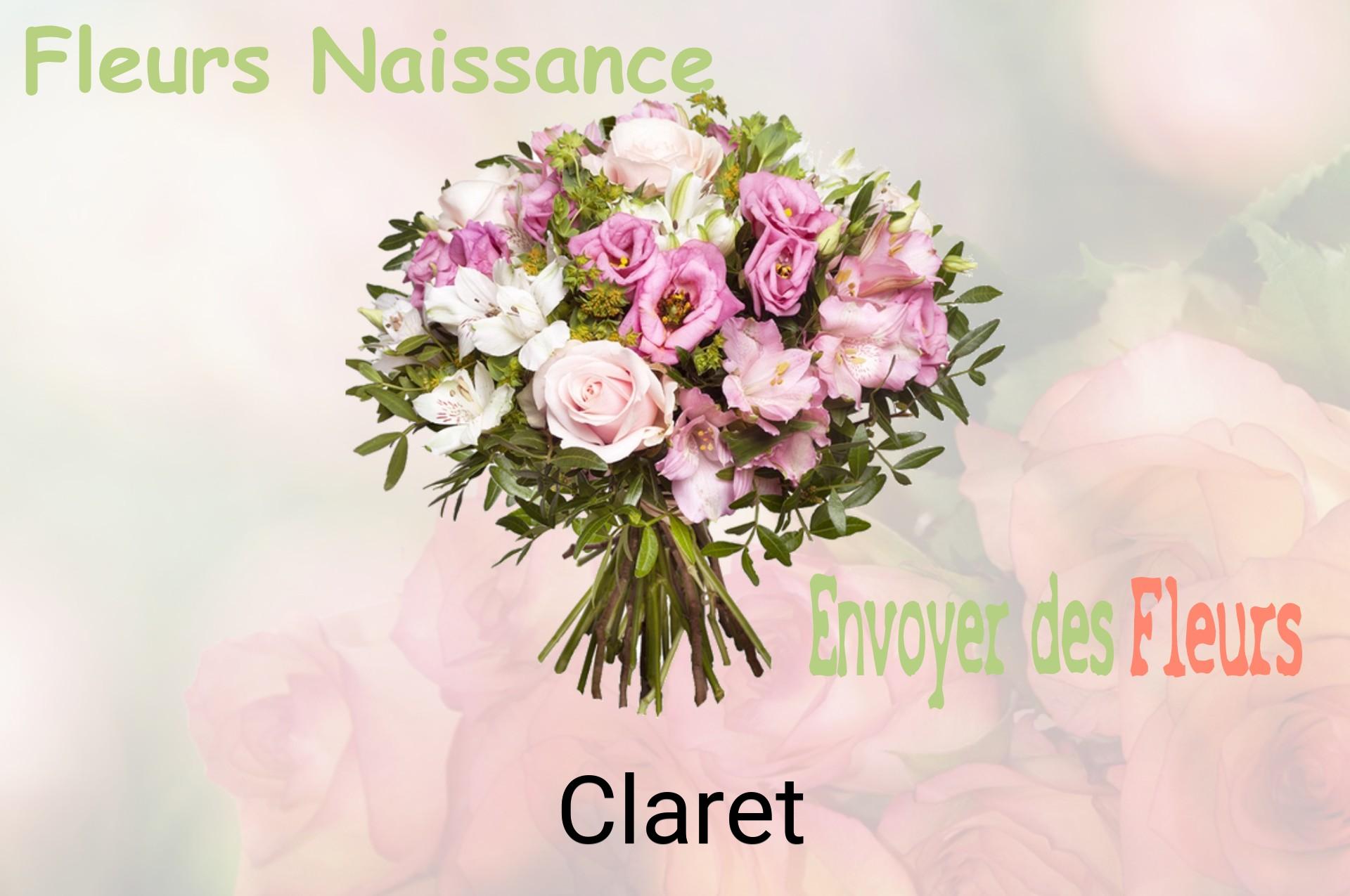 Bouquet de fleurs de naissance livré à Claret